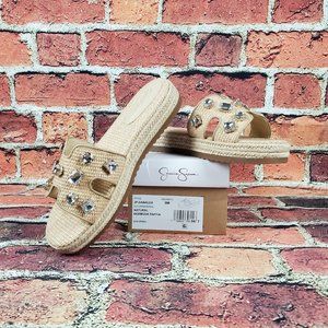 JESSICA SIMPSON ESPADRILLE PLATFORM SANDAL Sz 9